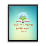 Books Are Magic Framed poster
