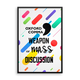Oxford Comma Framed Poster