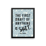 First Draft Framed poster