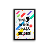 Oxford Comma Framed Poster