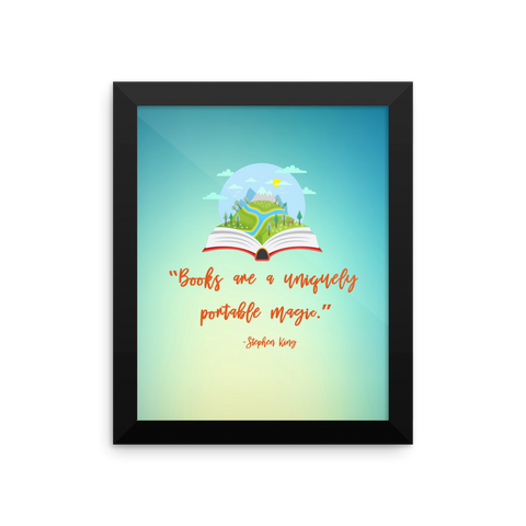 Books Are Magic Framed poster
