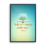 Books Are Magic Framed poster