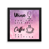 Coffee For Editing Framed poster