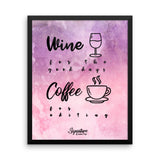 Coffee For Editing Framed poster