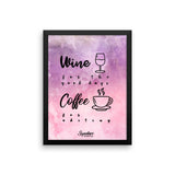 Coffee For Editing Framed poster