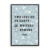 Writer Species Framed poster