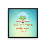 Books Are Magic Framed poster