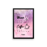 Coffee For Editing Framed poster