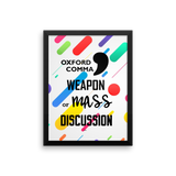Oxford Comma Framed Poster