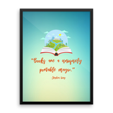 Books Are Magic Framed poster