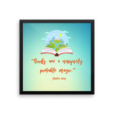 Books Are Magic Framed poster